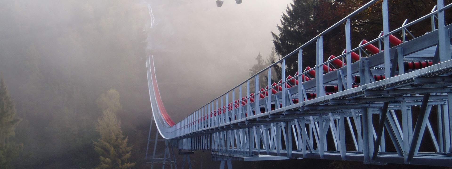 F&ouml;rderbandanlage der BSS GmbH f&uuml;r Brech- und Siebtechnik